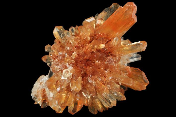 Orange Creedite Crystal Cluster - Durango, Mexico #99173